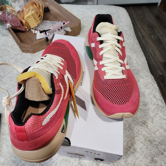 Vibram Red and Cream Athletic Shoes - Picture 2 of 2